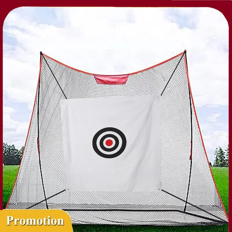 Golf hitting net.