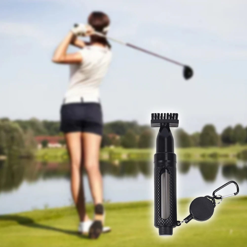 Golf club cleaning brush