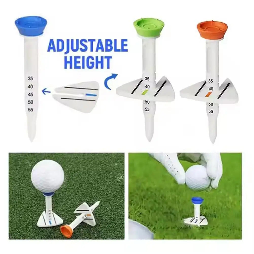 Adjustable golf training tee