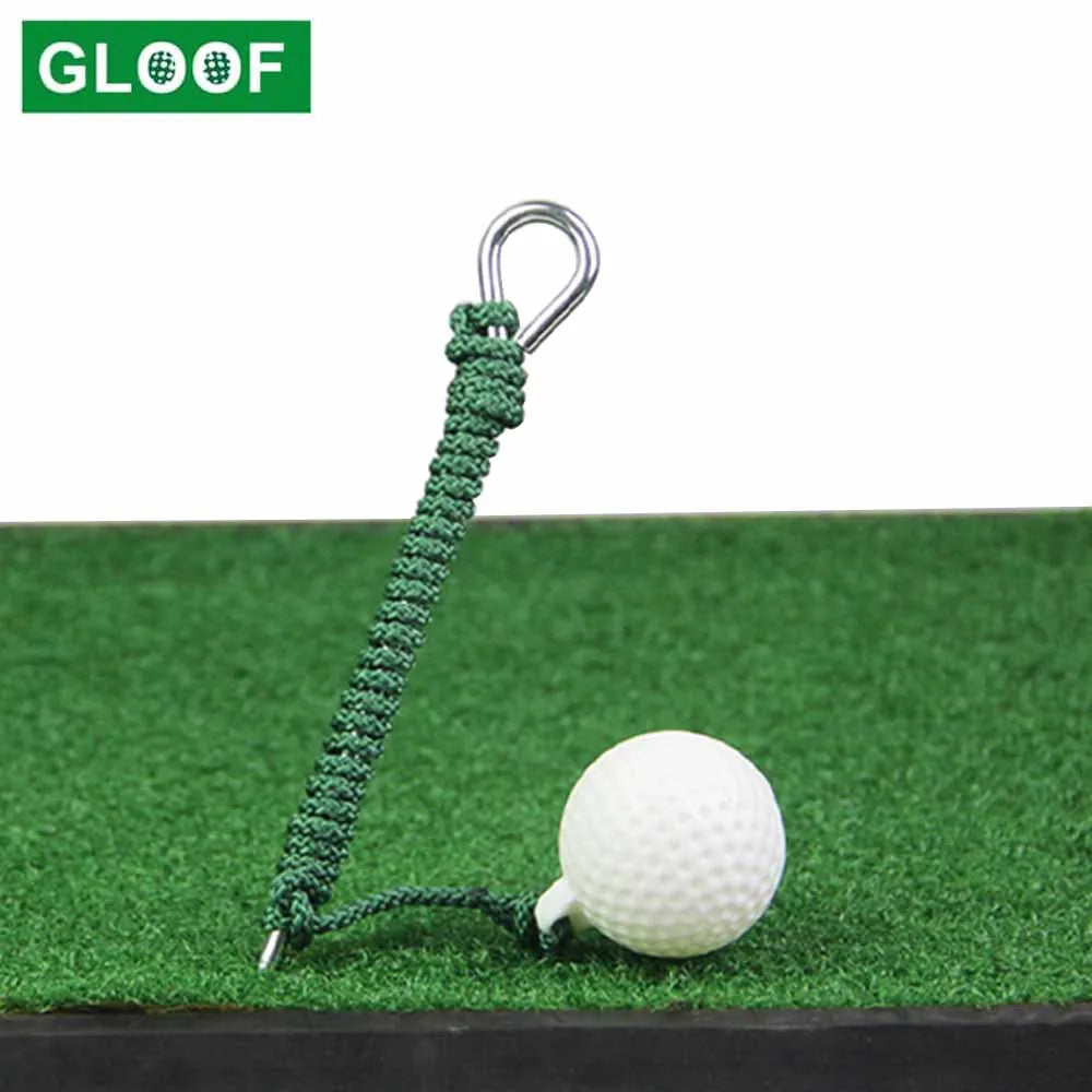 Golf ball hitting trainer.
