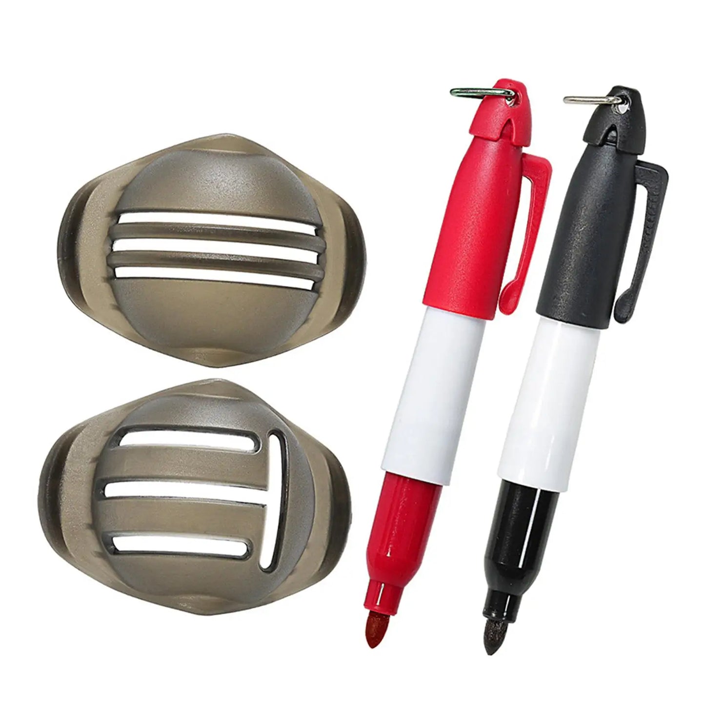 Portable golf ball marker X2.