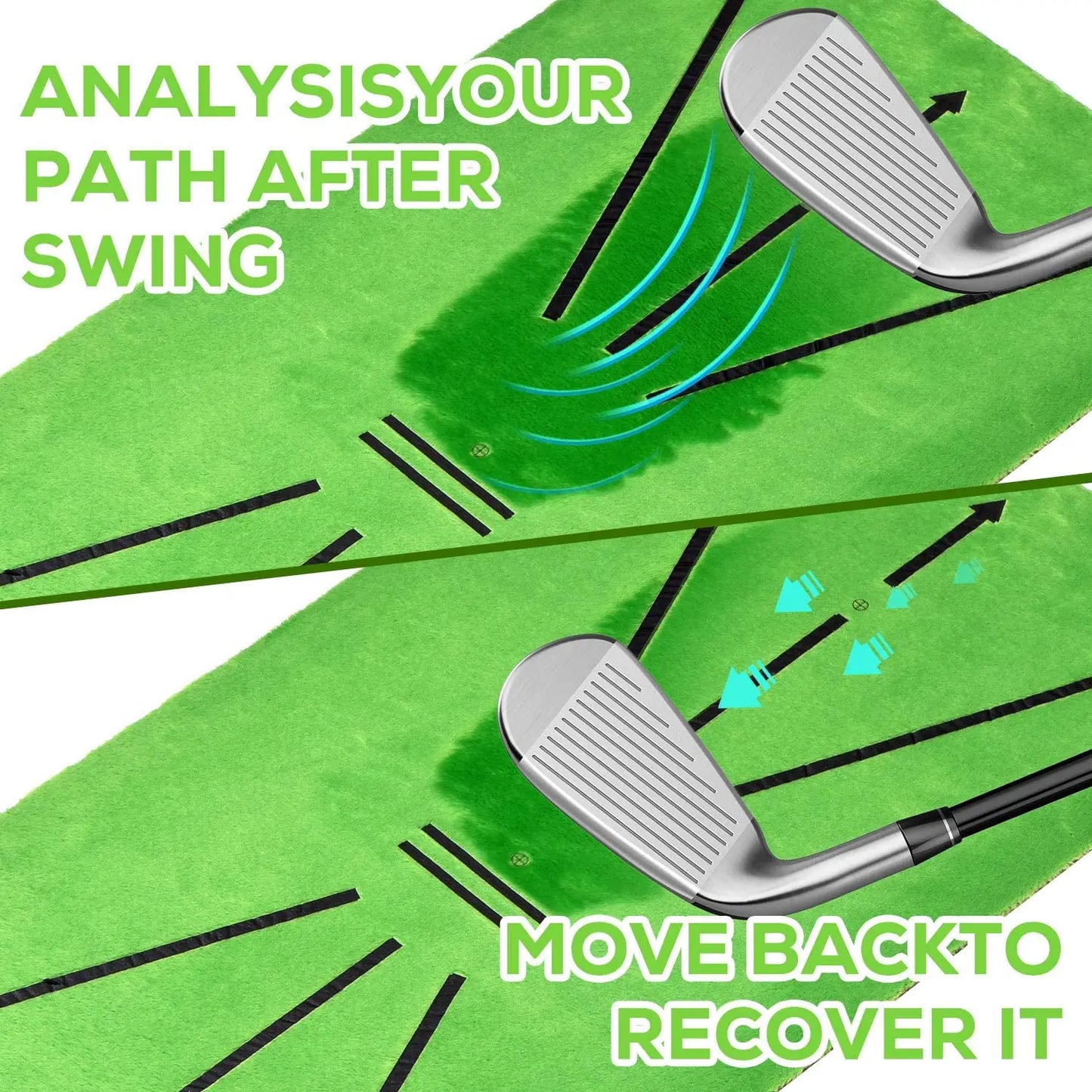 Golf swing mapping pad.