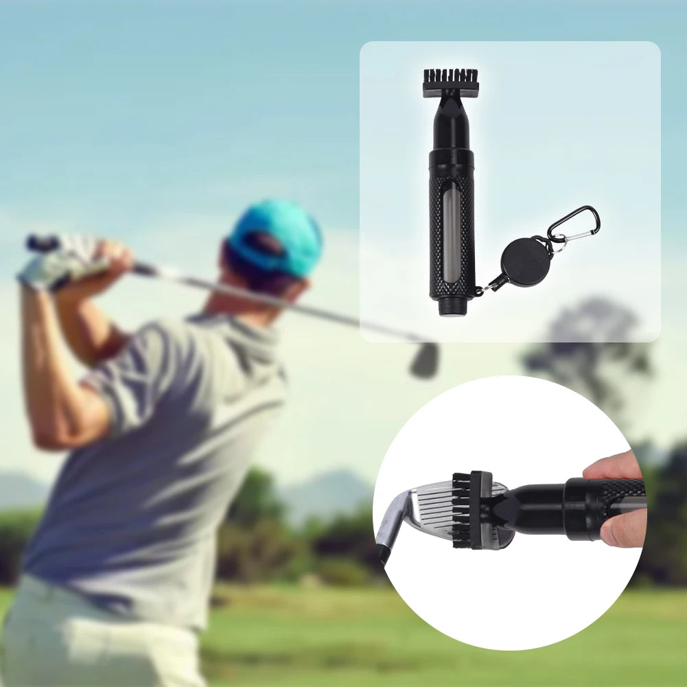 Golf club cleaning brush