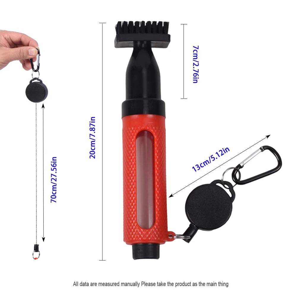Golf club cleaning brush