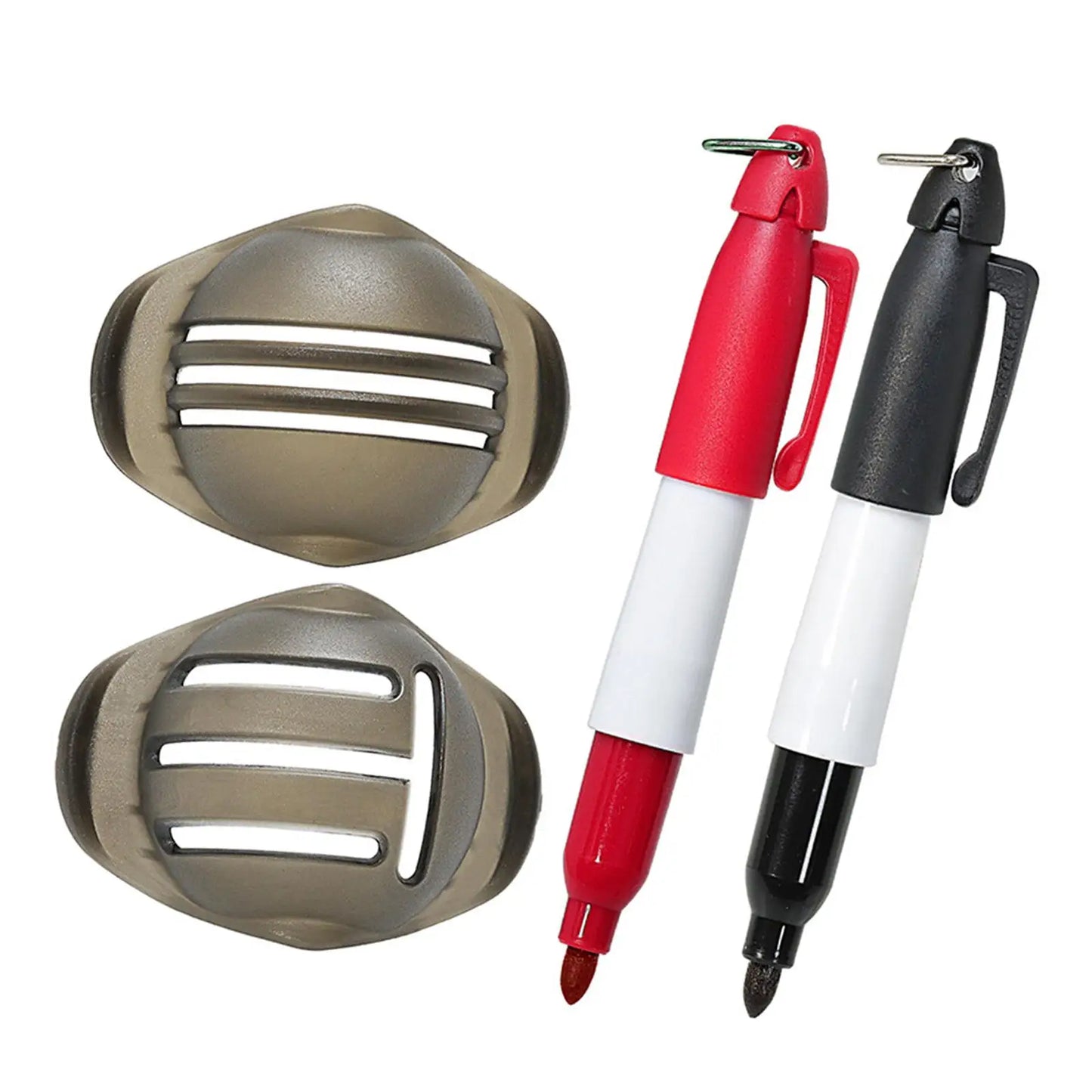 Portable golf ball marker X2.
