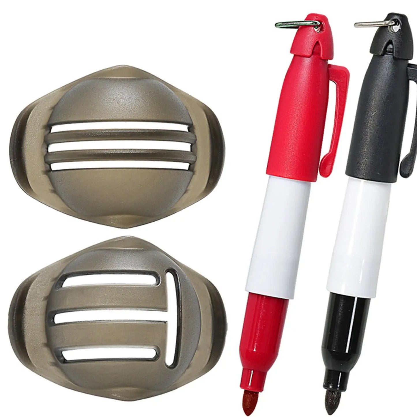 Portable golf ball marker X2.