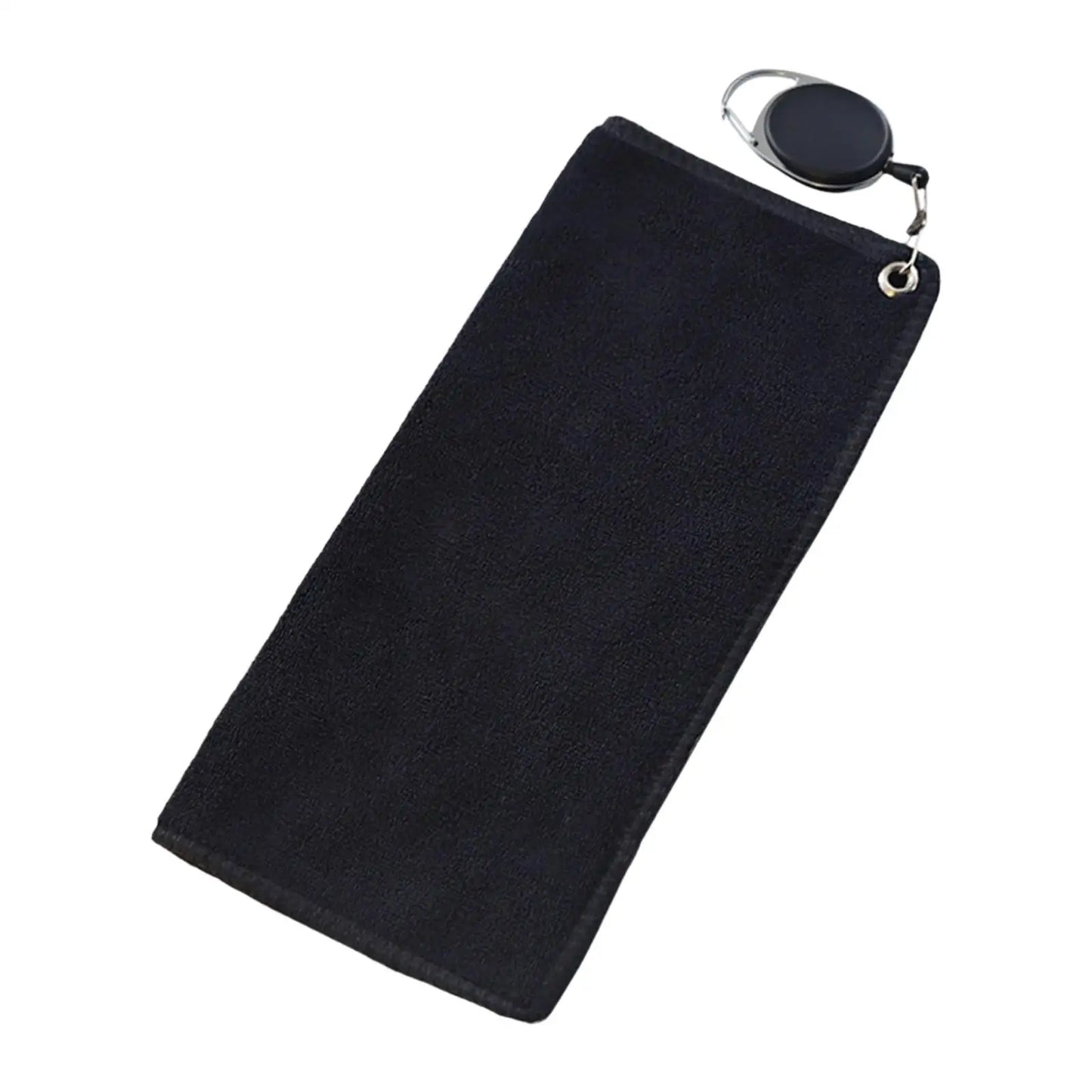 Double sided portable microfiber golf towel.