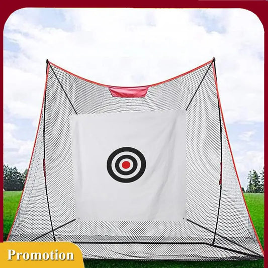 Golf hitting net.