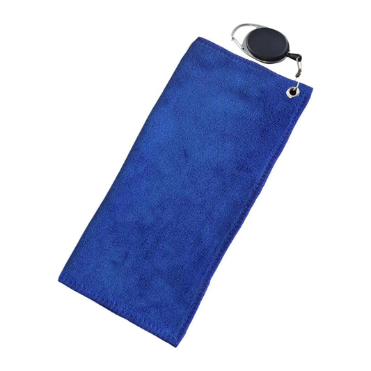 Double sided portable microfiber golf towel.
